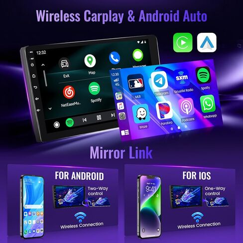 [Qualcomm 8-Core 4+64GB] Stereo Car Stereo لـ Toyota Sienna (2011-2014) مع شاشة تعمل باللمس 9 بوصات ، Android 13 Car Radio Carplay Android Auto BT5.1/DSP/HI-REN in Kuwait