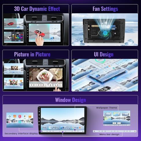 [Qualcomm 8-Core 4+64GB] Stereo Car Stereo لـ Toyota Sienna (2011-2014) مع شاشة تعمل باللمس 9 بوصات ، Android 13 Car Radio Carplay Android Auto BT5.1/DSP/HI-REN in Kuwait