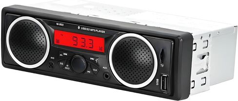 Single Din Car Stereo Bluetooth,1 Din 12V-24V Car Radio with Two Built-in Speakers, Car FM Audio Multimedia Player with USB AUX-in TF Card Port in Saudi Arabia