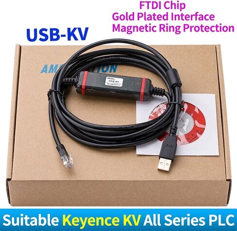 USB-KV Suitable KV All Series Programming Cable Communication Data line Download Cable(FTDI Type) in Saudi Arabia
