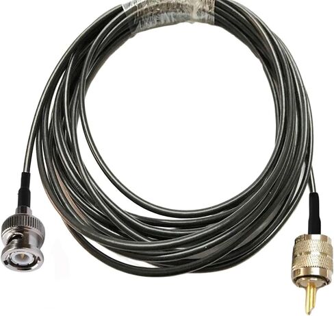 BNC Male to UHF PL259 Male Connector RF Jumper Pigtail Cable RG174 1m 2m 3 metres 5m 10m(3m) in Saudi Arabia