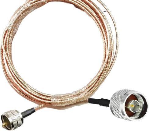 RG316 Coax Low Loss N Male to UHF PL259 Male 50ohm Jumper RF Cable 3 metres 5m 10m(5m) in Saudi Arabia