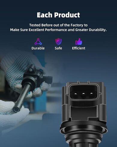 ECCPP ملفات الإشعال UF197 1 قطعة ، لميتسوبيشي مونتيرو سبورت 3.5L 1999-2004 ، لمونتيرو سبورت 3.0L 1997-2003 ، لمونتيرو سبورت 2.4L 1997-1999 ، لمونتيرو 3.5L 1997-2002 UF197 C197 48631 in Kuwait