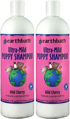 شامبو للجراء الترا مايلد من ايرثباث، طبيعي بالكامل، بلا دموع مع رائحة الكرز البري، 16 اونصة in Kuwait