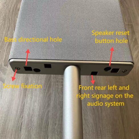 Floor Stand Compatible with Sony BRAVIA Theater Quad Surround Sound System (HT-A9M2), Aluminum, Built-in Power Cord in Saudi Arabia