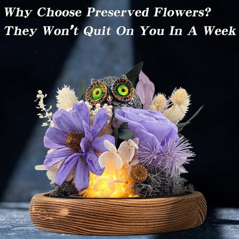 Preserved Flowers Roses Gifts for Women Mom, Fresh Flowers Forever Roses with Long-Lasting, Flowers for Delivery Prime Flower Bouquets with LED Lights, Birthday Gift, Mothers Day, Christmas in Kuwait