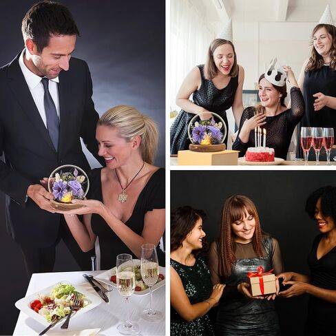 Preserved Flowers Roses Gifts for Women Mom, Fresh Flowers Forever Roses with Long-Lasting, Flowers for Delivery Prime Flower Bouquets with LED Lights, Birthday Gift, Mothers Day, Christmas in Kuwait