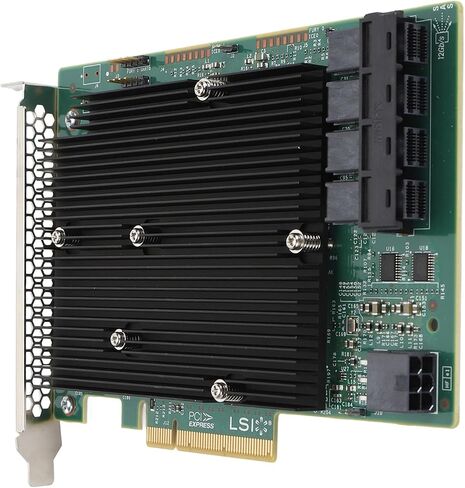 LSI 9300-16I SAS Controller Card HBA ، 12 جيجابت في الثانية 16 منافذ SATA SAS مضيف حافلة ، PCIE 3.0 RAID Expander ، غير RAID ، من أجل Linux for VMware for Freebsd in Saudi Arabia
