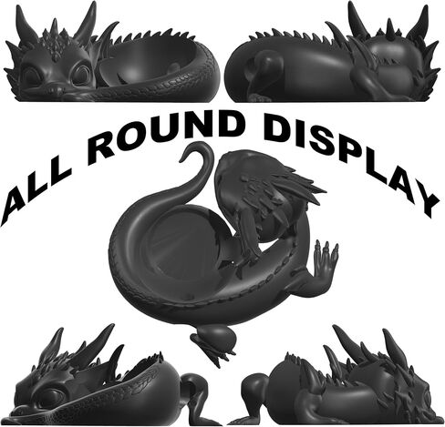 Dragon Stand for Echo Dot 4th/5th Gen, Plastic Alexa Dot Holder with Dragon-Inspired Design, Stable Desktop Speaker Holder and Exquisite Desktop Decoration(White) in Saudi Arabia