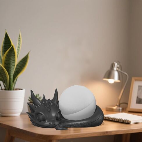 Dragon Stand for Echo Dot 4th/5th Gen, Plastic Alexa Dot Holder with Dragon-Inspired Design, Stable Desktop Speaker Holder and Exquisite Desktop Decoration(White) in Saudi Arabia
