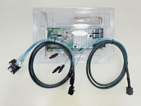 SAS 9300-8I LSI SAS3008 8-PORT 12GB PCIE IT MODE ZFS FreeNas unraid Raid Expander+2*SFF-8643 SATA in Kuwait