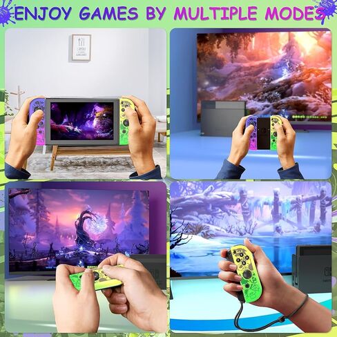 وحدة تحكم KIHHHBEII لوحدة التحكم في مفتاح Nintendo ، تبديل وحدات التحكم اللاسلكية متوافقة مع التبديل/LITE/OLED ، والتحكم في حركة الدعم/الاستيقاظ/الاهتزاز المزدوج in Kuwait