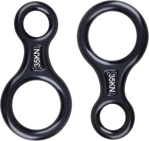 Jeelad 35kn Rescue Figure 8 Descender Climbing Gear Downhill Rappelling Rope Aluminium Aluminium To Rock Climbing Training Ambergy Aerial Yoga in Kuwait