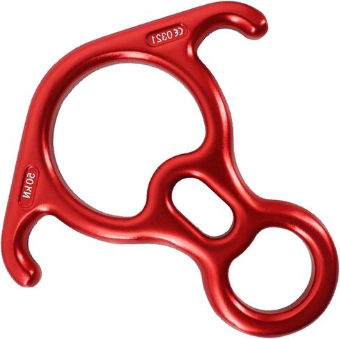 Jeelad 35kn Rescue Figure 8 Descender Climbing Gear Downhill Rappelling Rope Aluminium Aluminium To Rock Climbing Training Ambergy Aerial Yoga in Kuwait