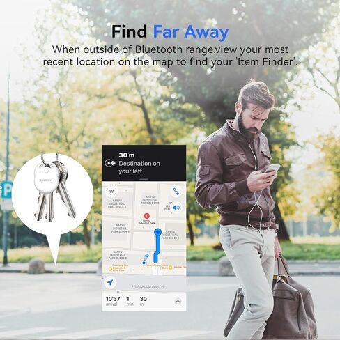 يعمل Tracker Tracker Tags-4 Pack [Apple MFI Certified] ، ويعمل Smart Bluetooth Tracker مع Apple Find My App (iOS فقط ، وليس لنظام Android) ، ومكتشف المفاتي in Saudi Arabia