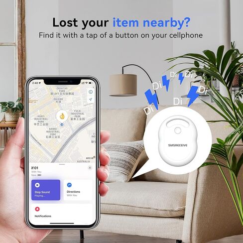 يعمل Tracker Tracker Tags-4 Pack [Apple MFI Certified] ، ويعمل Smart Bluetooth Tracker مع Apple Find My App (iOS فقط ، وليس لنظام Android) ، ومكتشف المفاتي in Saudi Arabia