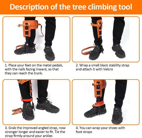 Tree Climbing Gear - Tree Climbing Spikes Suitable for Tree Work, Fruit Picking,Tree Climbing,Logging of Tree Climbing Kit in Saudi Arabia