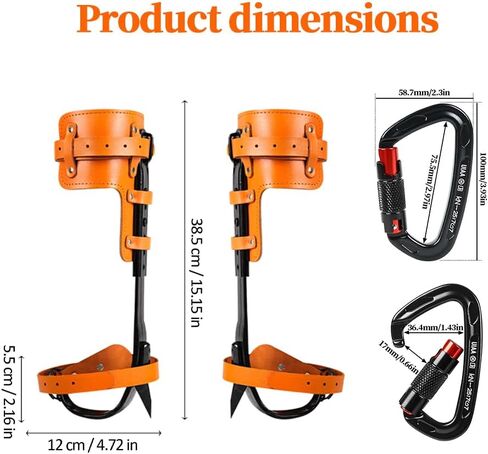 Tree Climbing Gear - Tree Climbing Spikes Suitable for Tree Work, Fruit Picking,Tree Climbing,Logging of Tree Climbing Kit in Saudi Arabia