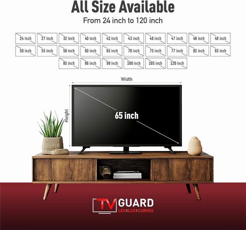 | 65 Inch | TV Screen Protector, Blue Light, Scratch-Resistant, Ultra-Clear, TV Display Protector Fits LED, LCD, OLED, QLED TVs, Easy Installation, Home & Commercial Use in Saudi Arabia