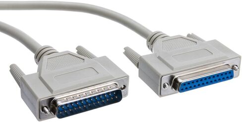 CableWholesale 10 feet Serial Extension Cable, DB25 Male to Female, 28 AWG, 25 Conductor, 1:1, Beige, Male to Female Serial Extender for Printer, Modems, Networks, DB25 Cable in Saudi Arabia