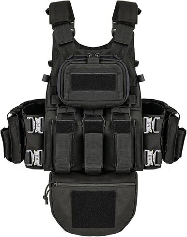 YAKEDA Tactical Outdoor Training Vest - Molle Vest With Multi-Functional Pouches For Training, Hunting & Hiking in Kuwait