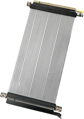 180 ° MOUNT FLAT GPU PCL-E 5.0 RISER CABIL PCIE 5.0 X16 GPU RISER CARDATION SIVATER CARTER Extension (20 سم ، 180 درجة أسود) in Saudi Arabia