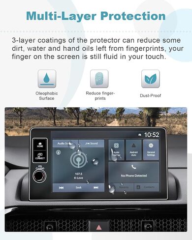 CDEFG لعام 2023 2024 2025 2026 حامي شاشة هوندا CR-V لعام 2023-2026 هوندا CR-V Hybrid Ex-L Sport Touring 9 بوصة اللمس شاشة الحامي. in Saudi Arabia
