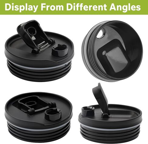 2PCS بديل الأجزاء الأجزاء لخلاط النينجا ، 3.35 بوصة القطر الداخلي ، SIP SEAL SPOUT LIDS متوافقة مع Ninja 18oz 24oz 32oz ، مناسبة ل Ninja Auto-IQ BL450 BL480 BL490 BL640 BN400 BN750 BN800 in Kuwait