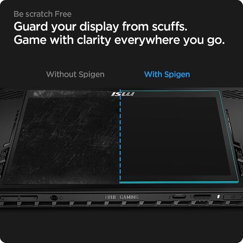 Spigen Tempered Glass Screen Protector [GlasTR Slim] designed for MSI Claw 7 AI+, Asus Rog Ally (2023), Rog Ally X (2024) 7 inch - 2 Pack in Saudi Arabia