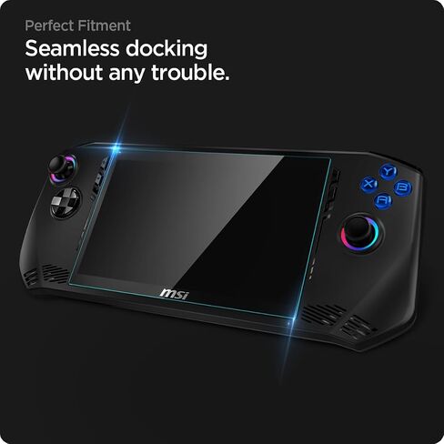 Spigen Tempered Glass Screen Protector [GlasTR Slim] designed for MSI Claw 7 AI+, Asus Rog Ally (2023), Rog Ally X (2024) 7 inch - 2 Pack in Saudi Arabia