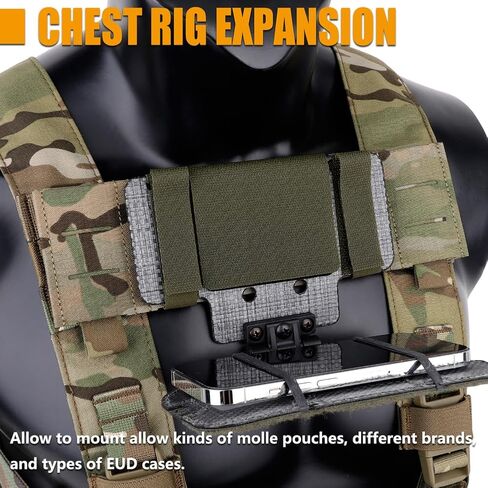 KRYDEX Full MOLLE Panel for Tactical Chest Rig Front Molle Webbing for End User Devices in Saudi Arabia