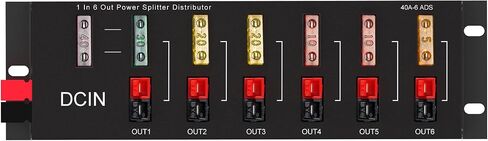1 in 6 Out 40A Power Distribution Block Module, Connector Power Splitter Distributor Source Strip. Power Distributor Power Board.（1-6） in Saudi Arabia