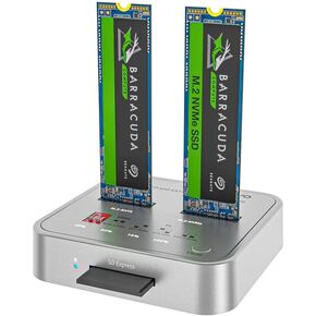 MAIWO K3016CL M.2 SATA/NVMe Docking Station, 10Gbps USB-C SSD Duplicator with SD Express Slot, One-Key Offline Clone, Dual M.2 SSD Reader & Writer, System Disk Migration Tool in Saudi Arabia