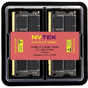 16 جيجا بايت DDR4 2666MHz PC4-21300 CL19 2RX8 ECC غير متوفرة SODIMM 1.2V 260-PIN RAM متوافقة مع SYNOLOTY D4ECSO-2666-16G ، D4ES01-16G in Kuwait