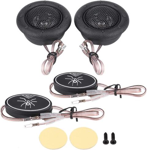 Coppia Tweeter,Car Tweeters,Pair of DC 12V 150W Car Mini Super Power Speaker Dome o Speaker Tweeter Loudspeaker Horn for Car o Systems Car Tweeters car Tweeter Speakers Twitter in Saudi Arabia