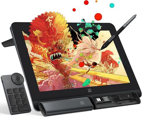 Xppen Artist Pro 14 Gen2 Drawing Tablet مع شاشة 14 بوصة من الرسوم البيانية اللوحي مع شاشة مكافحة الهروب بالكامل 16384 مستويات الضغط x3 برو خالية من البطارية in Saudi Arabia