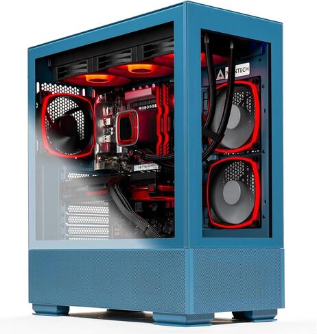 Skytech Gaming Azure Desktop PC, Ryzen 7 9800X3D 4.7 GHz (5.2 GHz Turbo), AMD RX 9070 XT 16GB, 2TB Gen4 NVMe SSD, 32GB DDR5 RAM 6000 RGB, 850W Gold ATX 3 PSU, 360mm ARGB AIO, Wi-Fi, Win 11 in Saudi Arabia