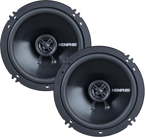 Memphis Audio SRX62V Street Reference Series 6.5" 2-Way Coaxial Speakers - Pair with OEMBKT60 Vehicle Specific 6 1/2"" Speaker Adaptors in Saudi Arabia