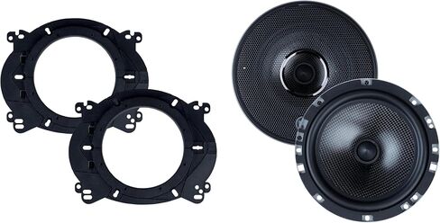 Memphis Audio MS60MV - MCLASS 6.5 "مكبرات الصوت المتوسطة المكشوفة مع مركبة OEMBKT60 محددة 6 1/2" "محولات مكبرات الصوت in Kuwait