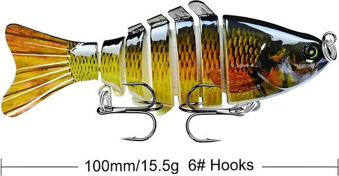 Freshwater & Saltwater Fishing Lures | Lifelike Swimbait for Bass, Trout, Crappie, Walleye, Pike, Bluegill, Salmon in Saudi Arabia
