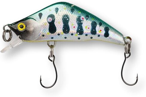 WIDDLE WOBBLER 50-Ultralight 4G Wobble Minnow Fishing Erure (50 مم)-سلسلة جرحى وغربية-HOOK الفردية الفردية-للتراوت والباس والمواصفات متعددة الأنواع in Saudi Arabia