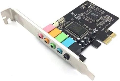 Nemeae 5.1 Internal Sound Card for Windows 10 with Low Profile Bracket, 3D Stereo PCI-E, CMI8738 Chip 32/64 Bit Sound Card PCI in Saudi Arabia