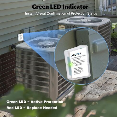 AG3000 HVAC Surge Protector 120/240V, Universal Surge Protective Device with Triple L-G/L-L/L-N Protection, TPMOV Technology, Watertight Enclosure UL Listed 5 Year Warranty in Kuwait