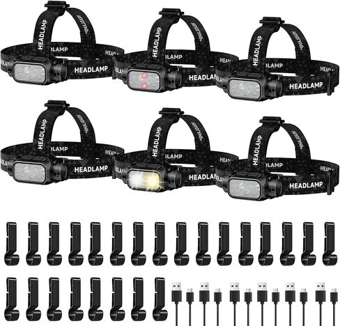 ATDOALL Rechargeable LED Headlamp, Lightweight Head Lamps for Adult Camping in Saudi Arabia