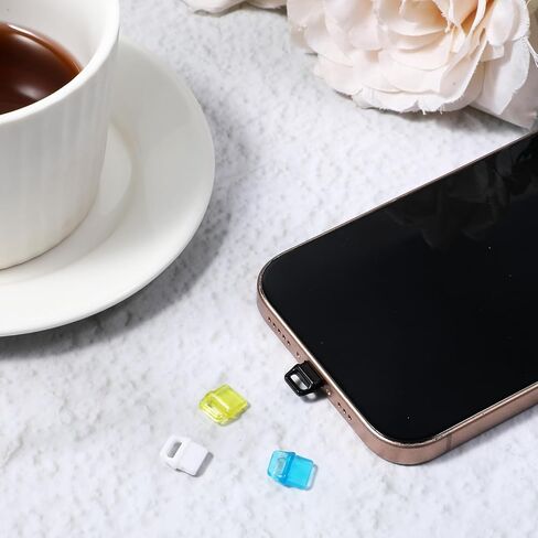 22 PCS USB C Dust Sluge ، غطاء غبار USB ملون ، نوع منفذ شحن السيليكون من النوع C مع فتحة معلقة ، متوافقة مع جميع أجهزة Type-C ، وأجهزة الكمبيوتر المحمولة ، والهواتف الذكية in Kuwait