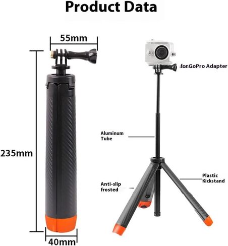 4in1 Floating Selfie Tripod Hand Grip Extendable Tripod Stand for in Saudi Arabia