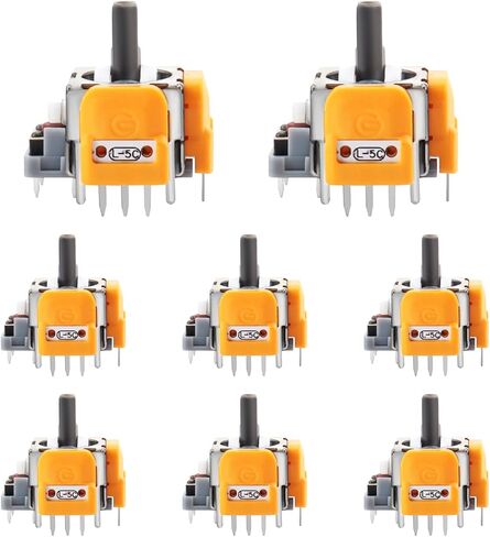 Hgamyox 8pcs Hall Effect Pownsticks استبدال لوحدة التحكم PS5 DualSense ، وحدة استشعار العصي التناظرية ثلاثية الأبعاد لـ PlayStation 5 إكسسوارات قطع الغيار in Saudi Arabia