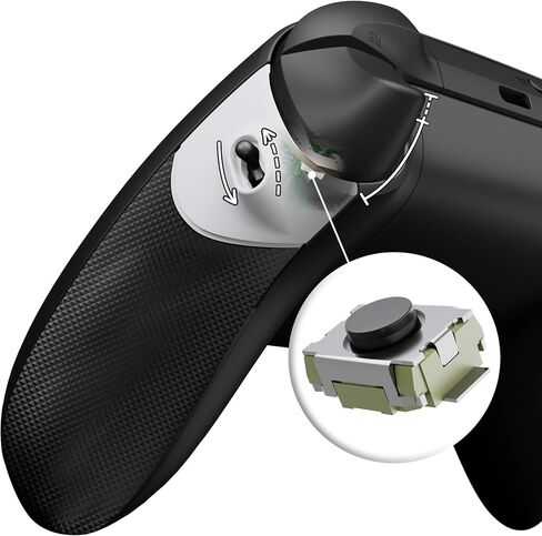 إزاحة فنية متطرفة نقرات من Rubberized Side Rail Clips TRIGGER TRIGGER TRIGGER TRIGES TOE XBOX Series X&S Controller ، Diamond White White Anti-Slip Trigger Stopper Grips for Xbox Core Controller in Saudi Arabia