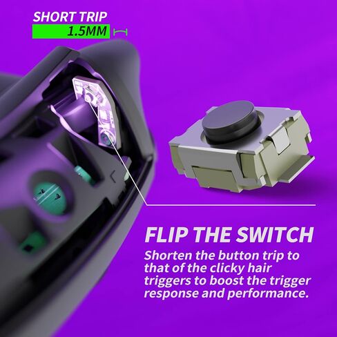 إزاحة فنية متطرفة نقرات من Rubberized Side Rail Clips TRIGGER TRIGGER TRIGGER TRIGES TOE XBOX Series X&S Controller ، Diamond White White Anti-Slip Trigger Stopper Grips for Xbox Core Controller in Saudi Arabia