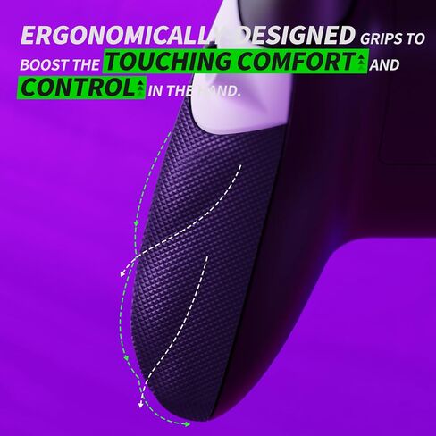 إزاحة فنية متطرفة نقرات من Rubberized Side Rail Clips TRIGGER TRIGGER TRIGGER TRIGES TOE XBOX Series X&S Controller ، Diamond White White Anti-Slip Trigger Stopper Grips for Xbox Core Controller in Saudi Arabia